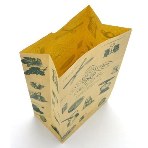 持ち帰り用紙袋 50-3509 角底袋 シルバースミス 156×95×320 100P ササガワ