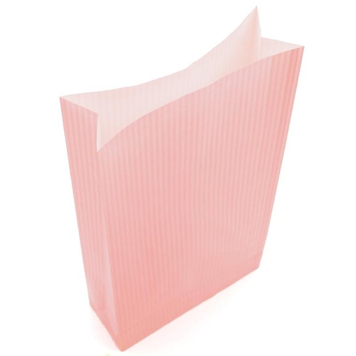 持ち帰り用紙袋 50-3710 角底袋 クリスタルピンク 180×65×340 100P ササガワ