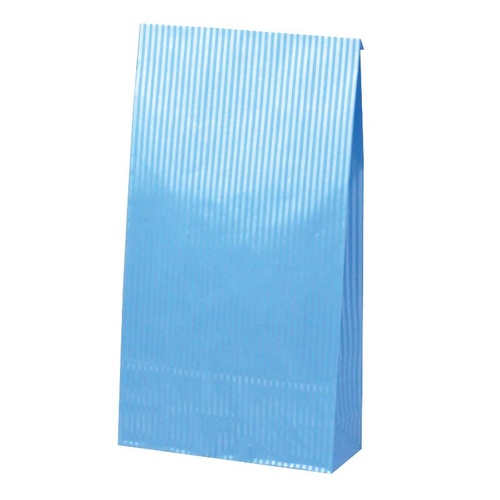 持ち帰り用紙袋 50-3711 角底袋 クリスタルブルー 180×65×340 100P ササガワ