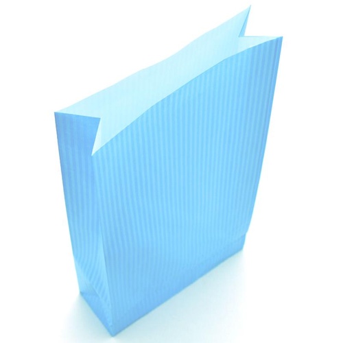 持ち帰り用紙袋 50-3711 角底袋 クリスタルブルー 180×65×340 100P ササガワ