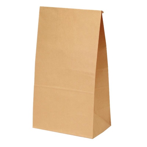 持ち帰り用紙袋 50-3801 角底袋 未晒 195×120×365 100P ササガワ