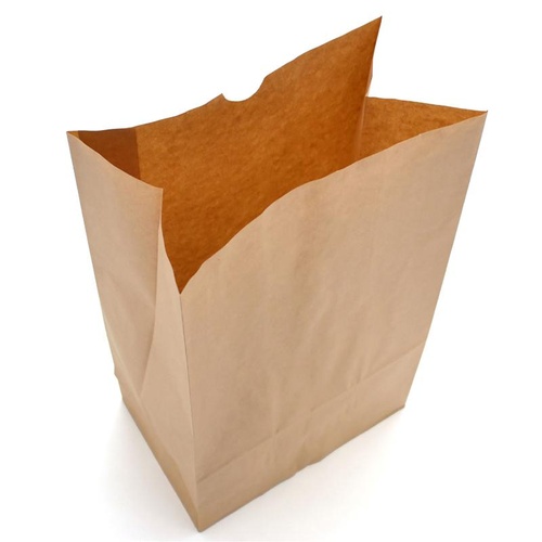 持ち帰り用紙袋 50-3801 角底袋 未晒 195×120×365 100P ササガワ