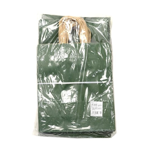 持ち帰り用紙袋 50-5108 手提げ袋 エメラルド 260×100×310 50P ササガワ