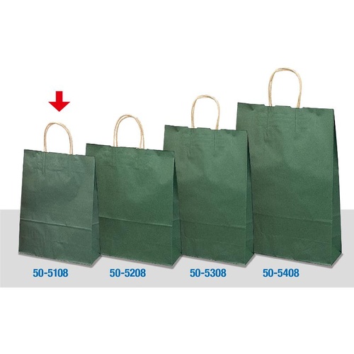 持ち帰り用紙袋 50-5108 手提げ袋 エメラルド 260×100×310 50P ササガワ