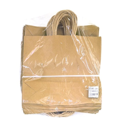 持ち帰り用紙袋 50-5201 手提げ袋 未晒 320×110×320 50P ササガワ