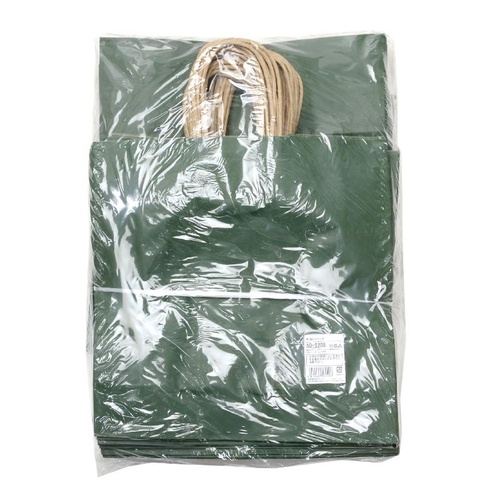 持ち帰り用紙袋 50-5208 手提げ袋 エメラルド 320×110×320 50P ササガワ