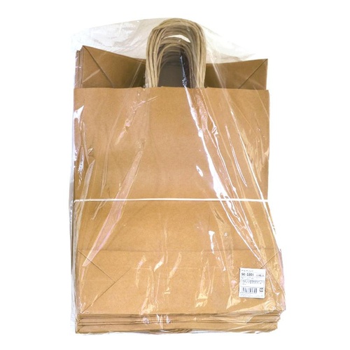 持ち帰り用紙袋 50-5301 手提げ袋 未晒 320×110×400 50P ササガワ