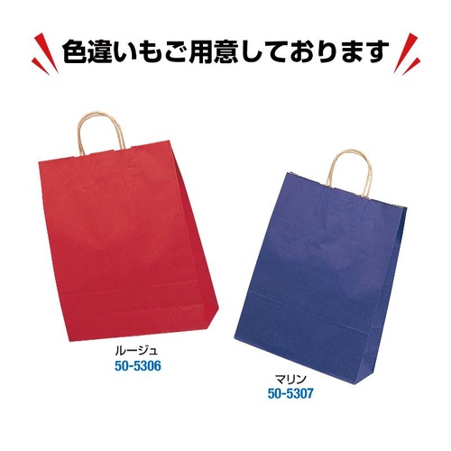 持ち帰り用紙袋 50-5308 手提げ袋 エメラルド 320×110×400 50P ササガワ