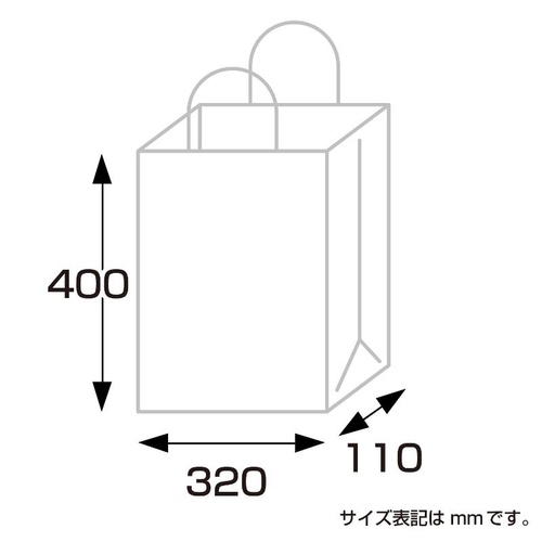 持ち帰り用紙袋 50-5310 手提げ袋 ルネッサンスG 320×110×400 50P ササガワ