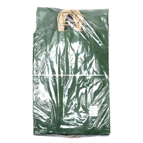 持ち帰り用紙袋 50-5408 手提げ袋 エメラルド 380×150×500 50P ササガワ