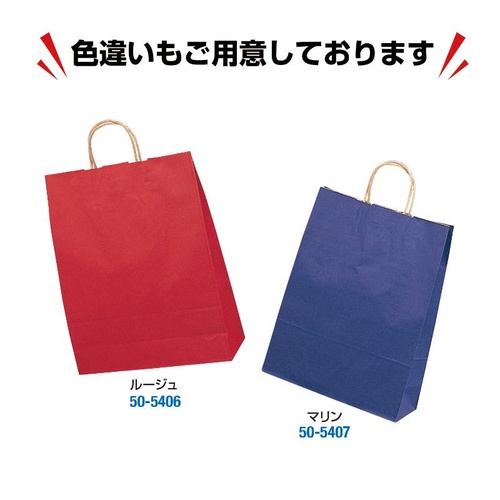 持ち帰り用紙袋 50-5408 手提げ袋 エメラルド 380×150×500 50P ササガワ