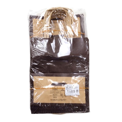 持ち帰り用紙袋 50-5915 手提げ袋 ココア 180×100×210 25P ササガワ