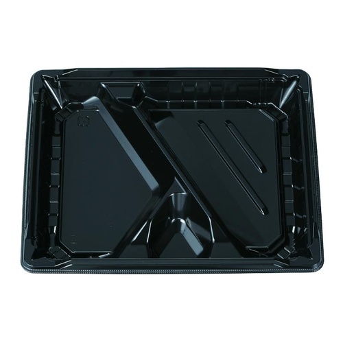 弁当容器 MS角弁 23-19-2 黒 本体 エフピコチューパ