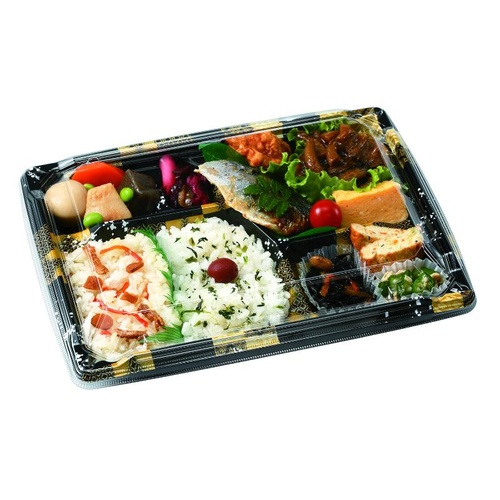 弁当容器 MS角弁 27-19-1 平泉黒 本体 エフピコチューパ