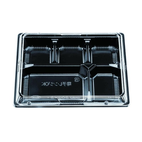 弁当容器 松花堂 202-2 黒セット エフピコチューパ