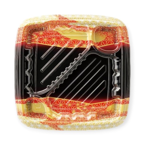 弁当容器 MSDレイア21-21-1 らい光赤 エフピコ