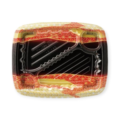 弁当容器 MSDレイア24-19-1 らい光赤 エフピコ