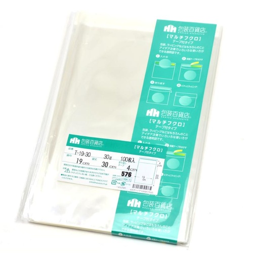テープ有 OPP袋 32-7348 マルチフクロ T-19-30 100枚入 ササガワ