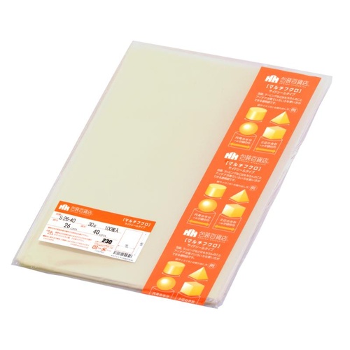 テープ無 OPP袋 32-7084 マルチフクロ S-26-40 100枚入 ササガワ