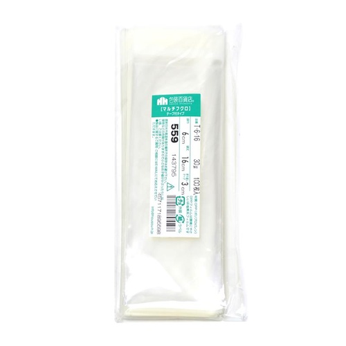 テープ有 OPP袋 32-7308 マルチフクロ T-6-16 100枚入 ササガワ