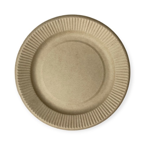 紙皿 未晒しパルププレート18cm50枚 ペーパーウェア