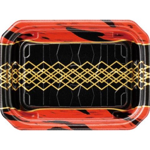 惣菜容器 MFPパシオ18-13 チア黒赤 エフピコ