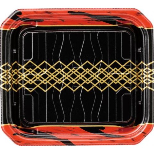 惣菜容器 MFPパシオ19-17 チア黒赤 エフピコ