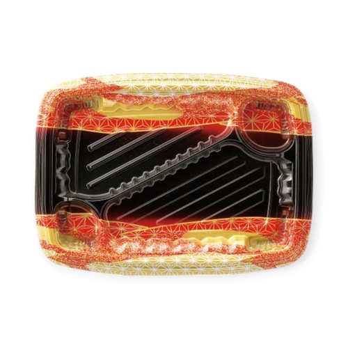 弁当容器 MSDレイア27-19-1 らい光赤 エフピコ