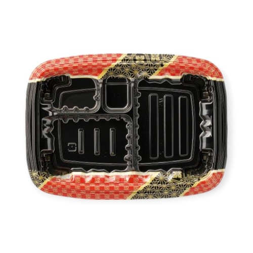 弁当容器 MSDレイア23-16-2 華やぎ赤 エフピコ