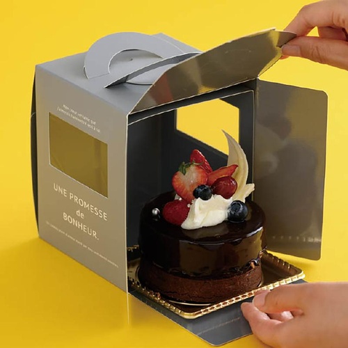 ケーキ箱 BNR-DE3 ボヌールデコレーションボックス-3(20枚) ヘッズ