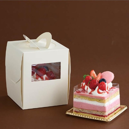 ケーキ箱 M-DE3 無地デコレーションボックス-3(20枚) ヘッズ