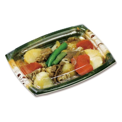 惣菜容器 夢デリLS15 綾織部 デンカポリマー