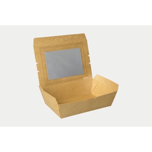 弁当容器 クラフトパック窓付 172-120W パックスタイル