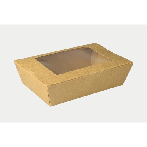 弁当容器 クラフトパック窓付 172-120W パックスタイル