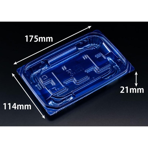 惣菜容器 バイオ 優越 18-11B ベロアブルー リスパック