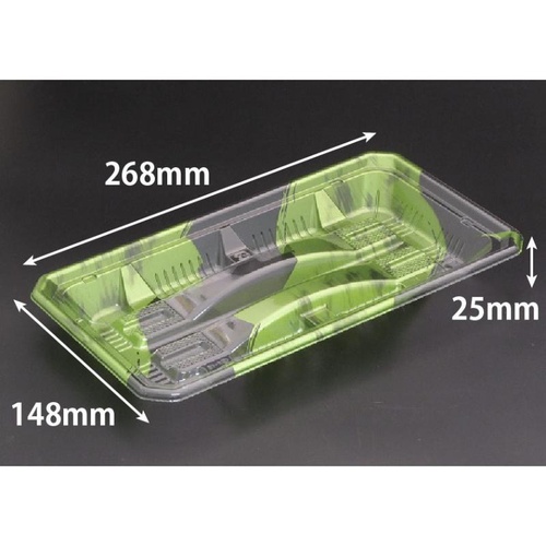 鮮魚トレー バイオ 鮮やぎ 27-15T はやて緑 リスパック