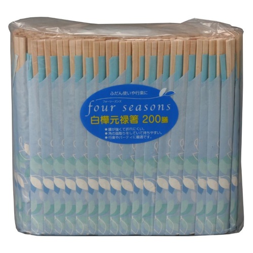 割箸 フォーシーズン 白樺元禄箸 200膳 大和物産