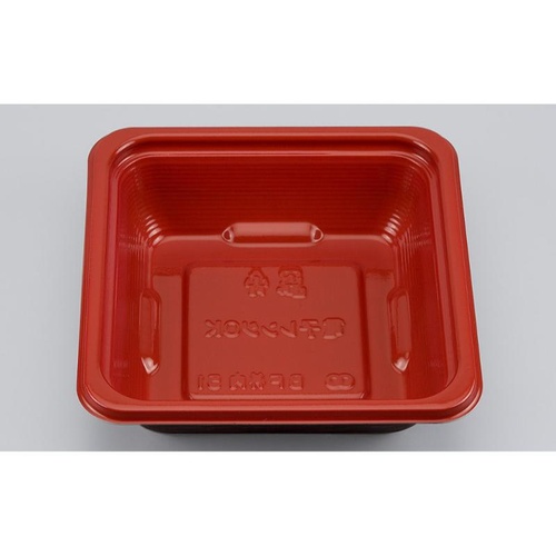 どんぶり容器 BF丼内51 うるし木目赤 本体 シーピー化成