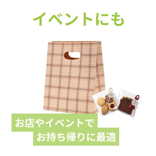 パックタケヤマ 紙手提袋 イーグリップM トリコロールチェック