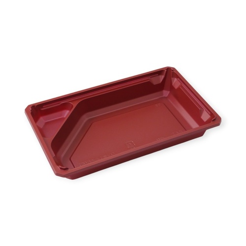 弁当容器 ワン折1合半B-31(重) 赤底 アクタ