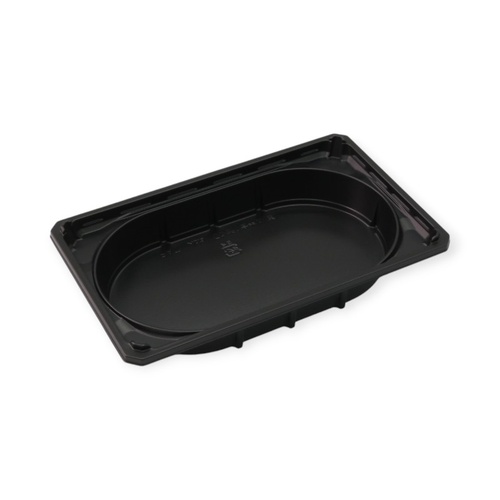 弁当容器 ワン折1合半W-31(重) 黒底 アクタ