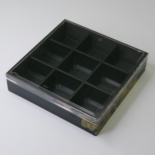 折箱 HW-65E(45) 新琥珀松黒 OPS平蓋セット アクタ