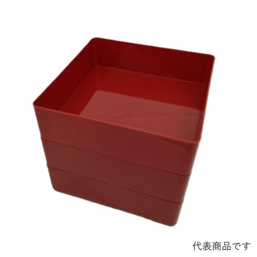 重箱・おせち容器 飛鳥(尺2)本体 赤 ニシキ