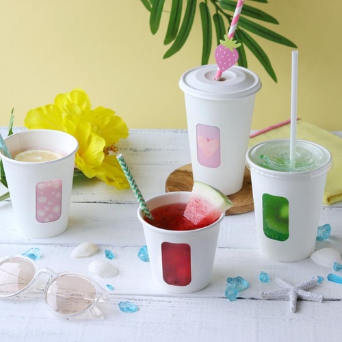 紙コップ KMT-8 窓有紙コップ ホワイト ケーピープラテック