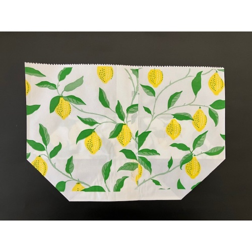 耐油袋 No.432 亀甲袋フラワー柄C(レモンツリー) 大阪ポリエチレン販売