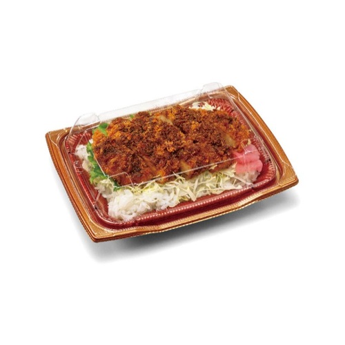 どんぶり容器 バイオ 勝盛重 20-14BA みめよし朱 リスパック