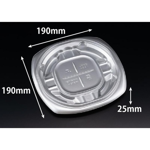 惣菜容器 バイオ ピタプレ 19BA K-シルバーW リスパック