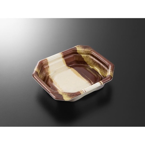 軽食容器 TP デリグー 14-13F 陶里BR 身 中央化学