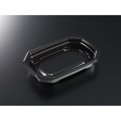 軽食容器 TP デリグー 18-13F 黒 身 中央化学