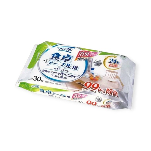 ウェットティッシュ KL-774 クリンクル 食卓テーブル用 おそうじシート 24h抗菌 (30枚) Life-do.Plus